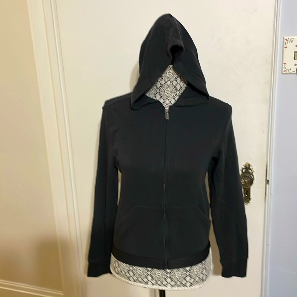 Calvin Klein zippered black hoodie size small